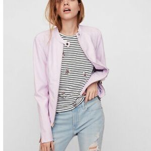 Express faux leather peplum jacket NBW